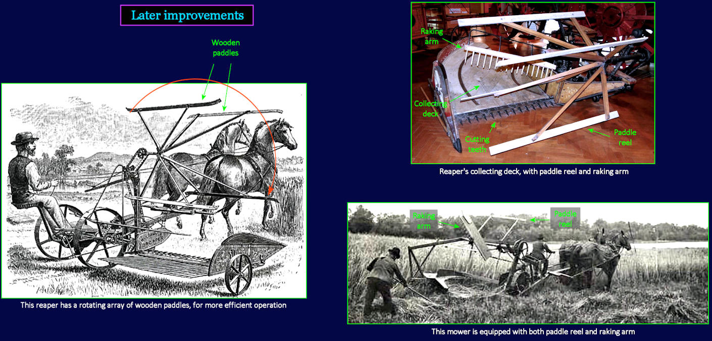 Improved reapers, 1860s